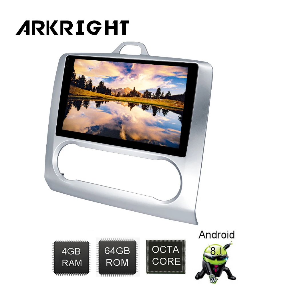 Автомобильный мультимедийный проигрыватель для Ford Focus 8 1-2005 2DIN Android 2012 4 + 64 ГБ |