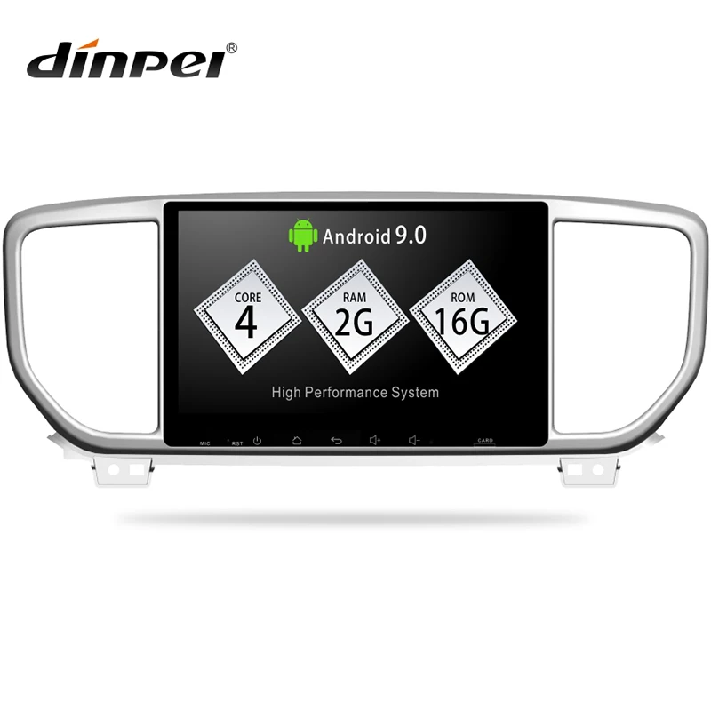 Dinfel 9 &quotAndroid 0 автомобильный Радио мультимедийный плеер для KIA sportage 3 4 2018 2019 KX5 gps