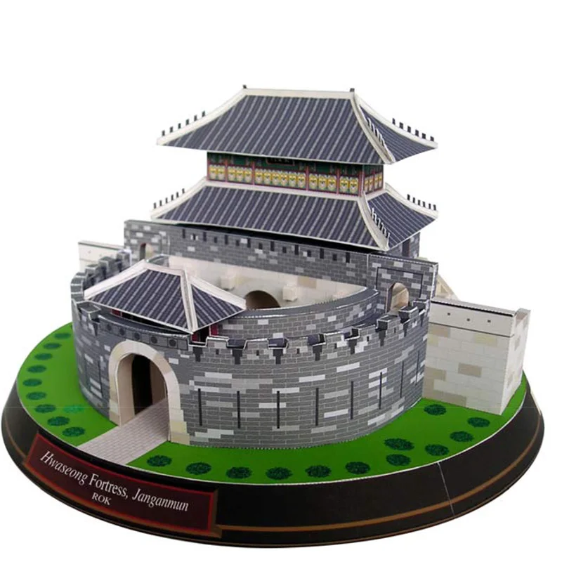 

Конструктор Hwaseong, бумажная модель, архитектура, 3D игрушки для обучения, игра-головоломка для взрослых ручной работы