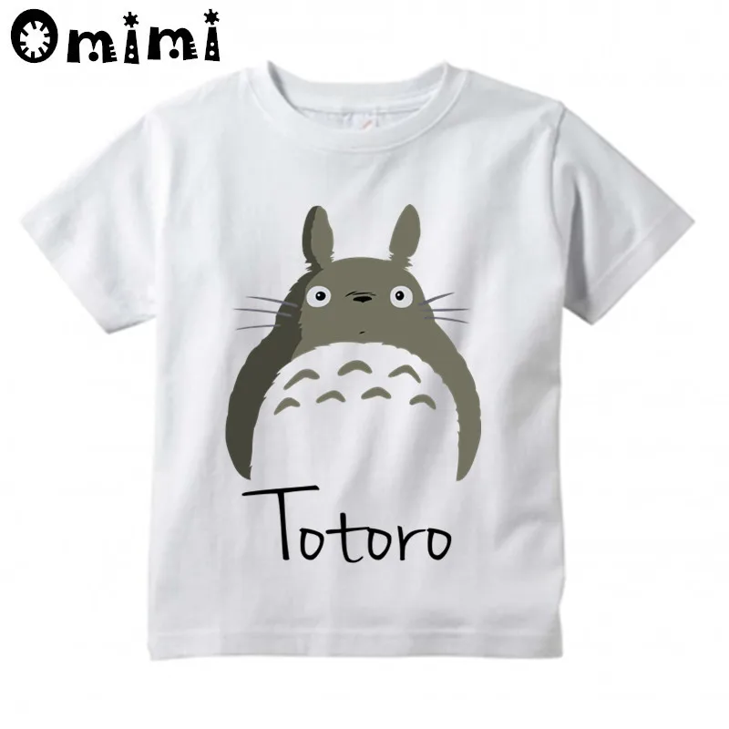 Kids Anime Totoro Design T Shirt Boys/Girls Great Casual Kawaii Short Sleeve Tops Children's Funny T-Shirt
