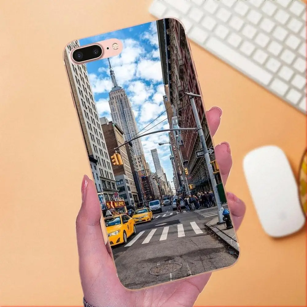 Nyc New York City Landscape для Xiaomi Redmi Note 2 3 3S 4 4A 4X 5 5A 6 6A Pro Plus мягкие Защитные чехлы телефонов |