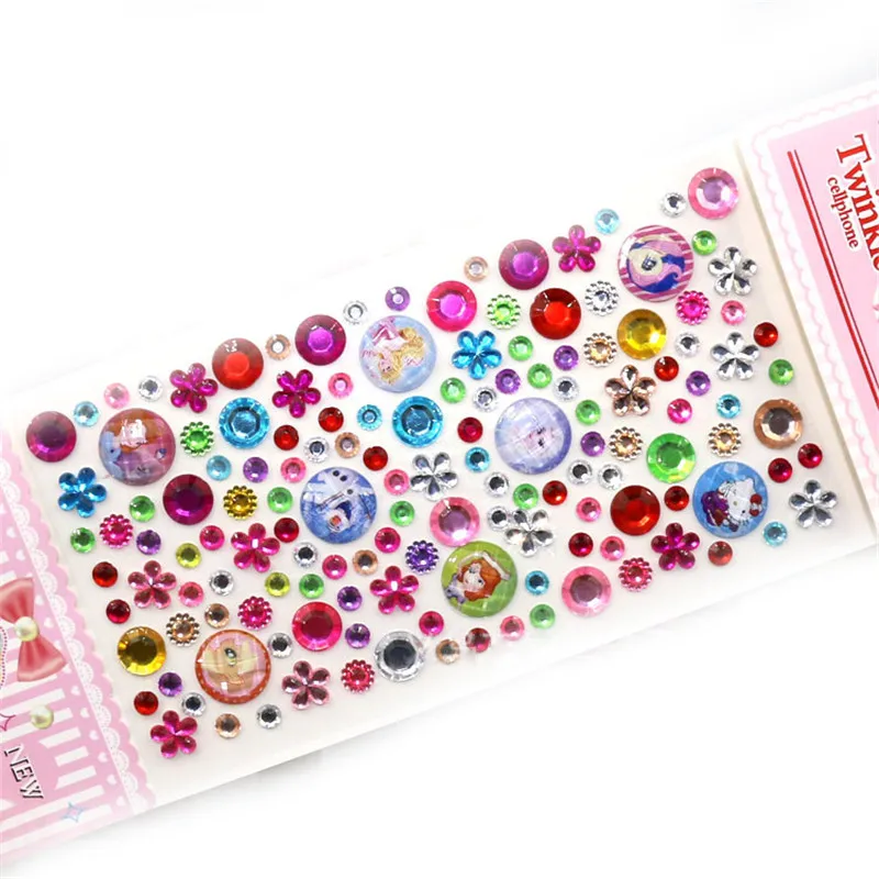 Ребенок мультфильм наклейка diy мобильный акриловые плоской пасты украшения bling