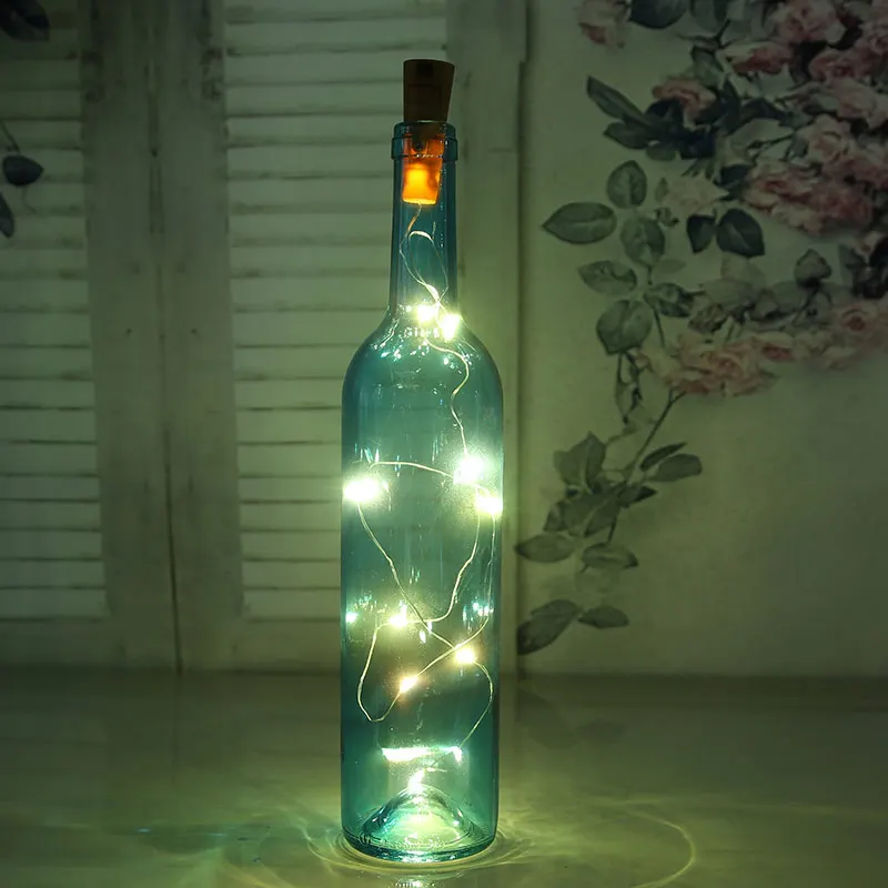 8 шт./компл. светодиодная бутылочная нить с пробкой для вечеринки DIY домашний