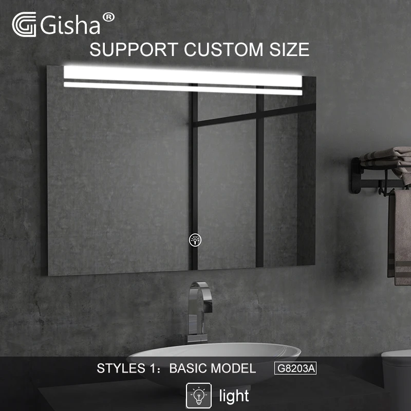Custom Size  Illuminated Smart Mirror LED Bathroom mirror Defogger backlit Mirror  Makeup Mirror Bluetooth-compatible speaker