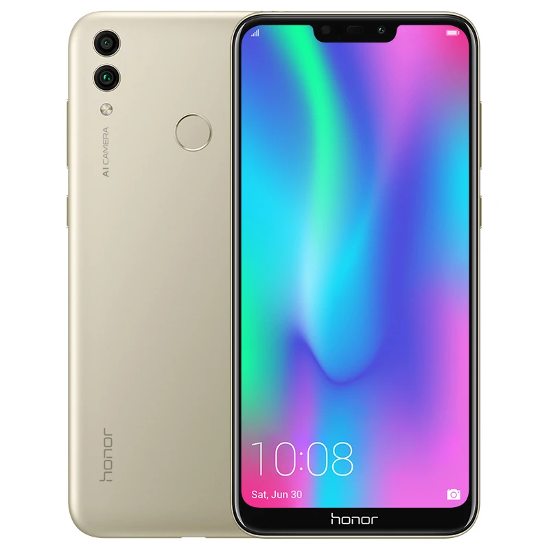 Honor 8C, глобальная прошивка, 4000 мАч, смартфон, 6,26 дюймов, Восьмиядерный процессор Snapdragon 632, Android 8,1, двойная камера, для распознавания лица, мобильный телефон