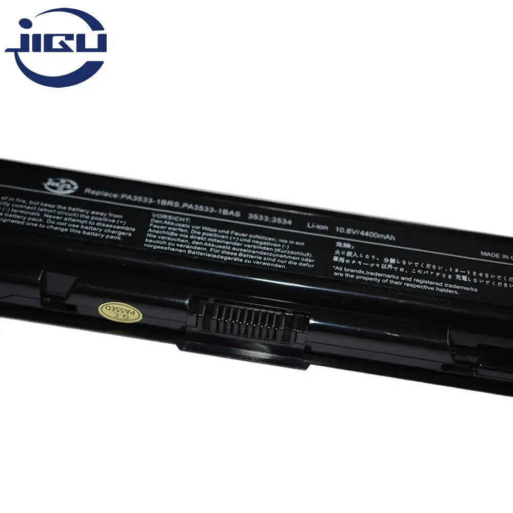 JIGU 6 ячеек ноутбук батарея PA3534U 1BAS для Toshiba Satellite A200 A205 A210 A215 L300 L450D L500 L505