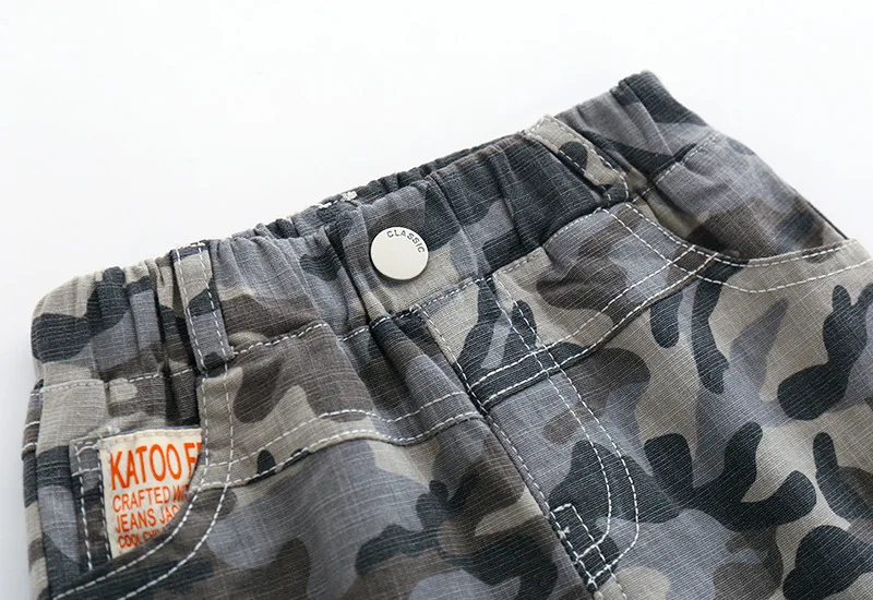 Летние камуфляжные шорты для мальчиков детские штаны повседневные брюки пляжные