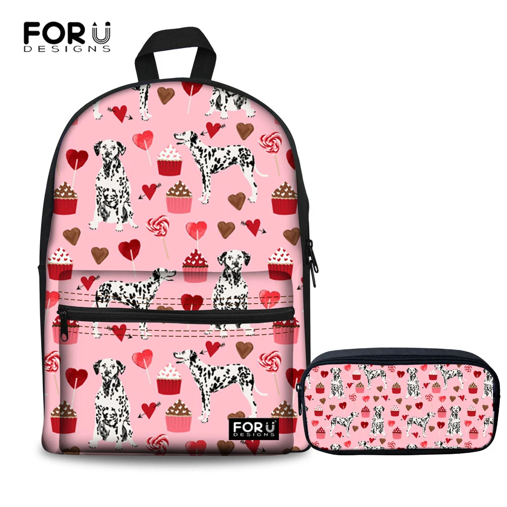 Холщовый Рюкзак FORUDESIGNS 2 шт./пл. женские школьные рюкзаки школьный ранец для