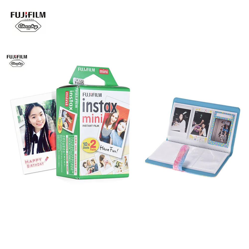 Fujifilm Instax Mini Film 10 20 листов белая пленка фотобумага для 8/9/25/90/7s + альбом|Фотоплёнка| |