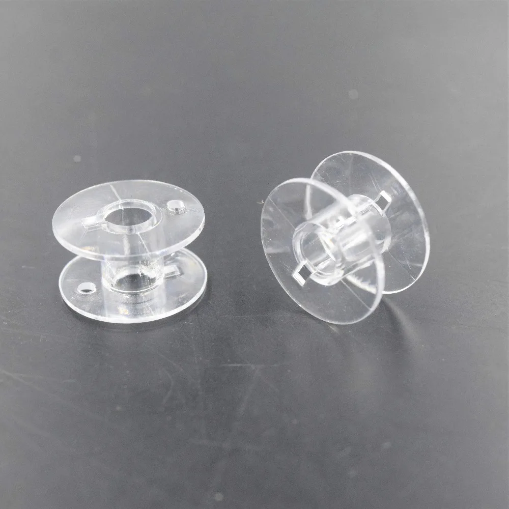 50Pcs Plastic Empty Wire Spools Bobbins Round Ends Cord Sewing Tape Storing String White for Thread Hand Craft Tools | Дом и сад