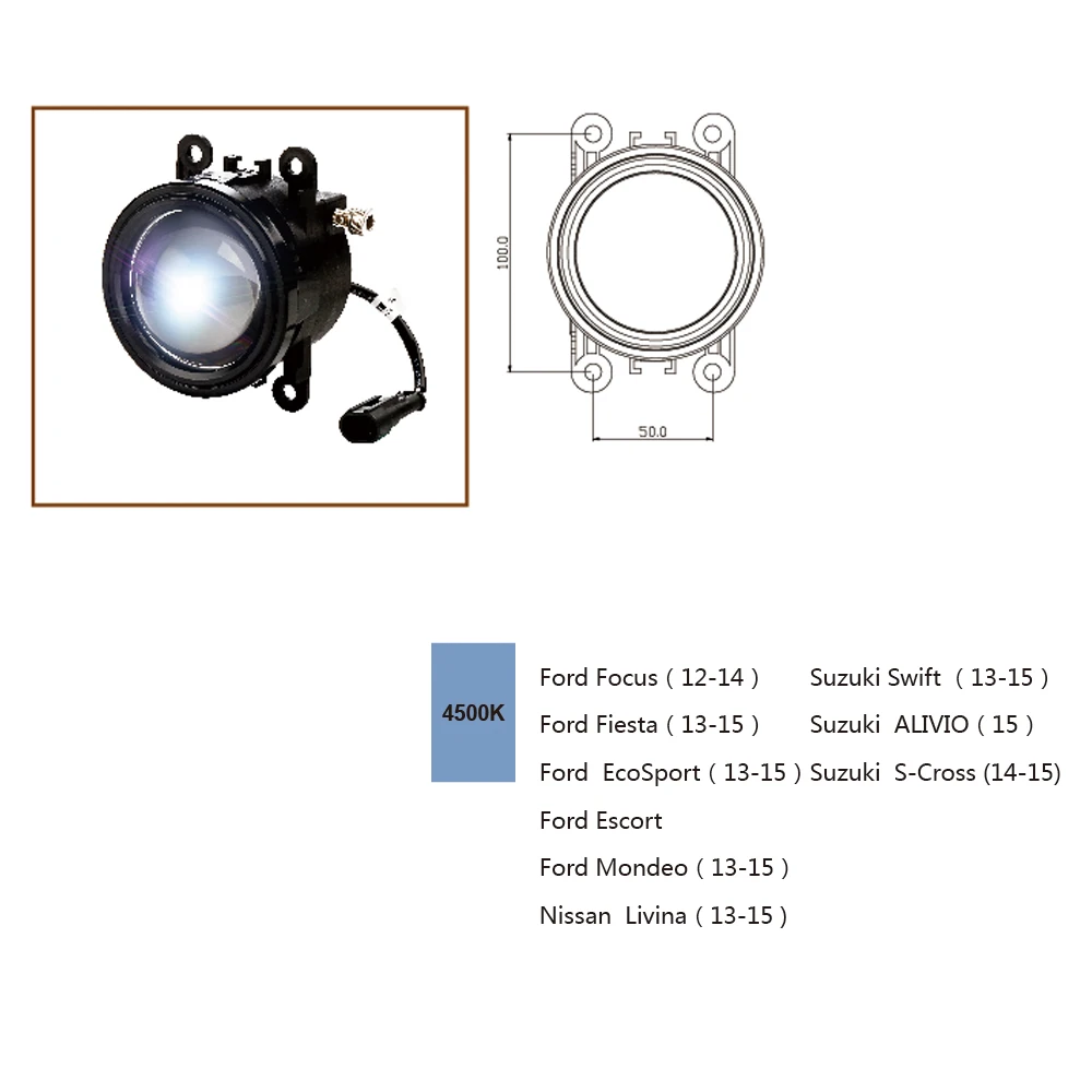Автомобильный Стайлинг 16 Вт светодиодный DRL двойной объектив передняя