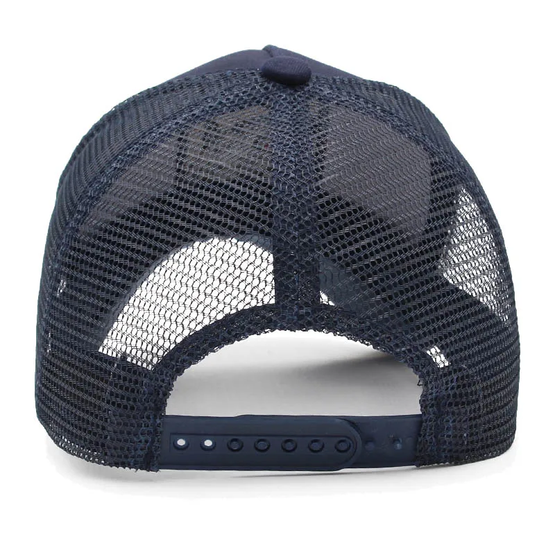 Бейсболка с вышивкой животных для мужчин и женщин Кепка в стиле хип хоп сетчатая