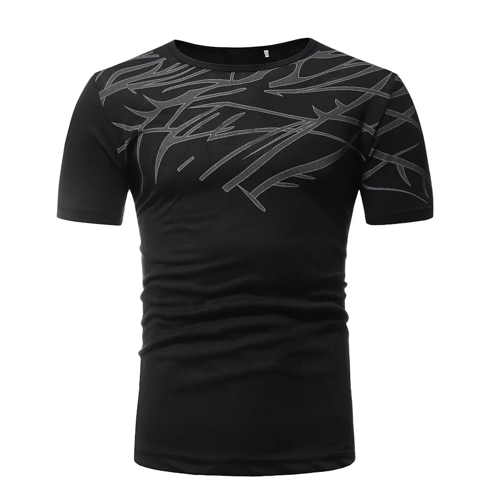 Tshirt 2019 Men Summer Top Casual Printing Men's Short Sleeved T-shirt Blouse For Male Free Shipping | Мужская одежда