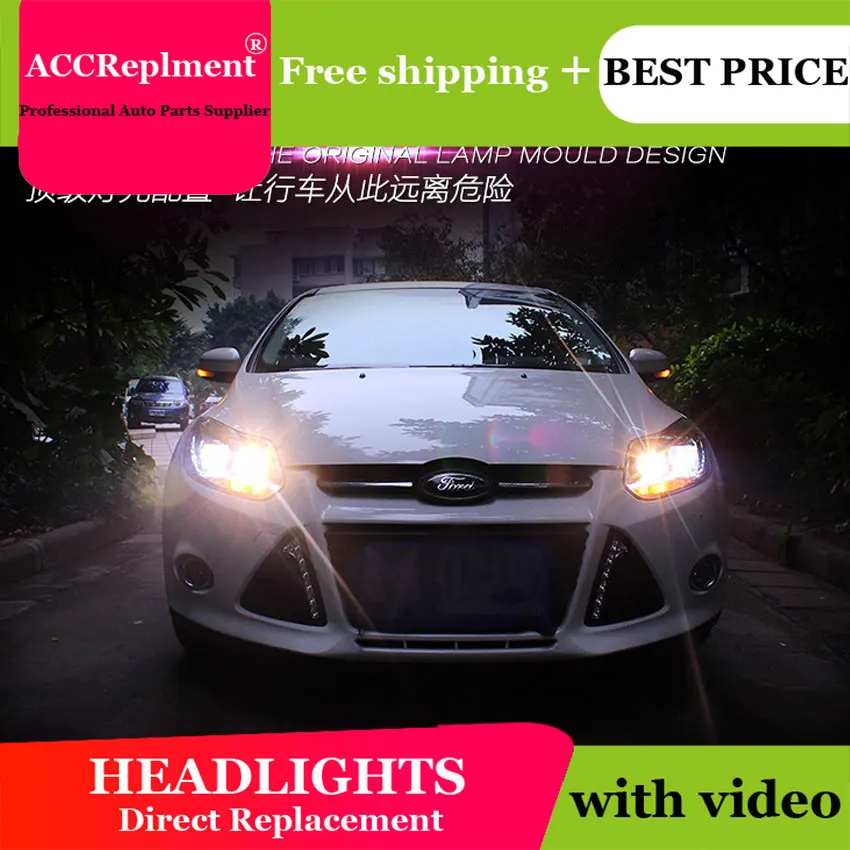 Автомобильный стильный светодиодный светильник для Ford Focus 3 s 2012-2014 Европейский drl