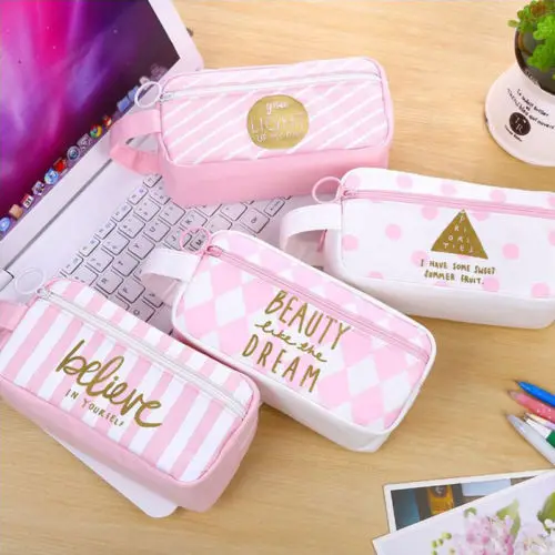 Холщовый милый чехол для косметики в стиле ретро девушек и женщин косметичка