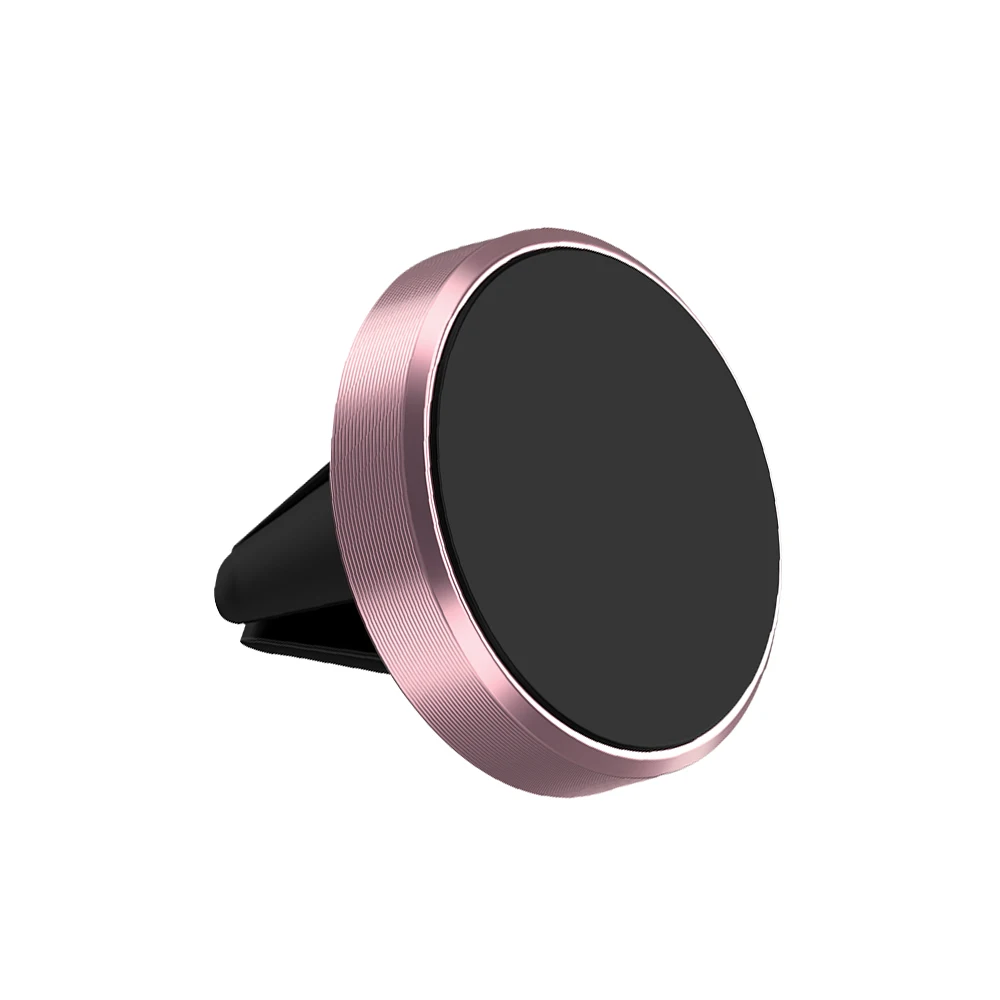 Rose Gold Round Автомобильный держатель для телефона, Магнитная подставка для мобильного смартфона, магнитный держатель для мобильного телефона, автомобильный держатель gps - Цвет: Rose Gold Round