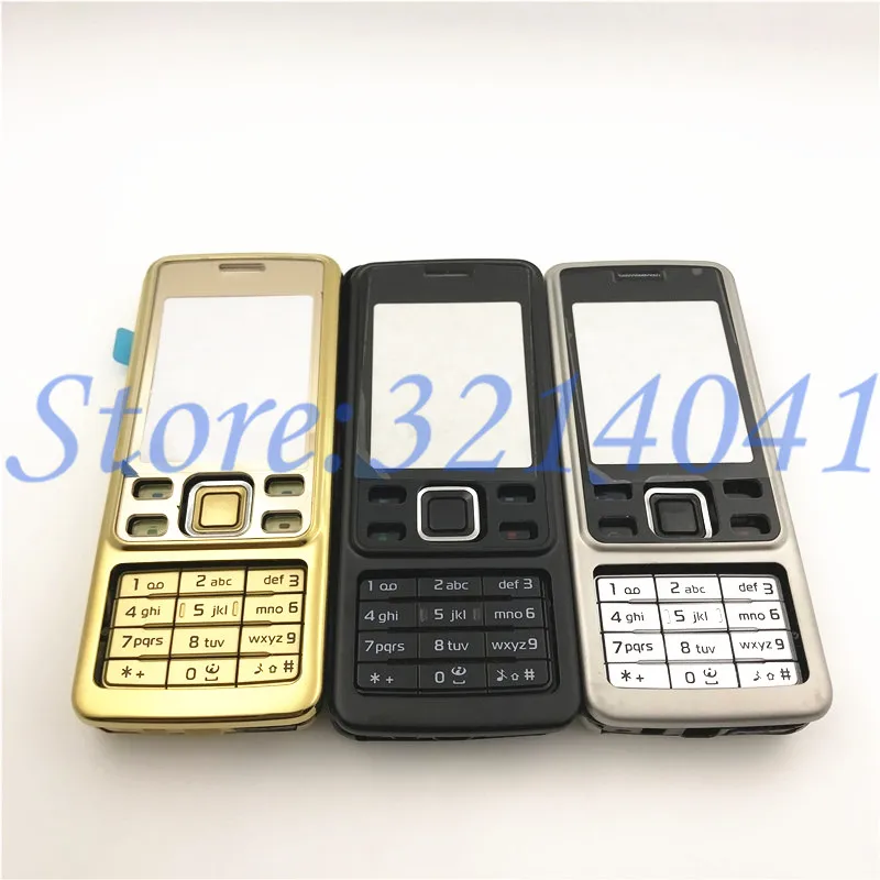 Чехол для Nokia 6300, полный комплект, корпус для мобильного телефона, крышка батареи, дверная рама с английской клавиатурой