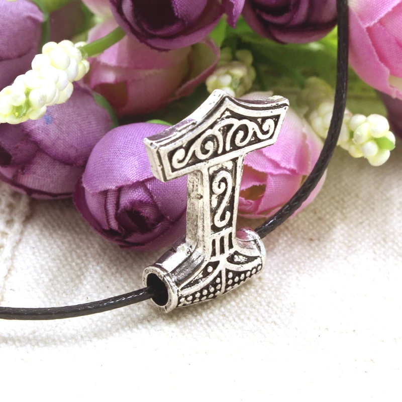 Хит миф Thor's Hammer Norse Magic Mjolnir Оловянное ожерелье в стиле готика панк Винтаж