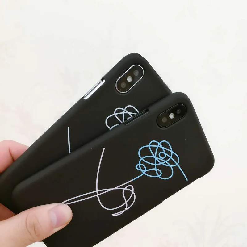 Матовый Жесткий чехол для iPhone X 6 7 5 5S 6S 8 Plus простой накладка Роза|Чехлы-накладки| |