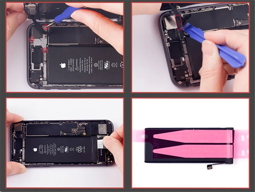 NOHON для iPhone 5S 5C 6 6 S 7 8 батарея реальная Высокая емкость Замена литиевые батареи полимерный Bateria Бесплатные инструменты