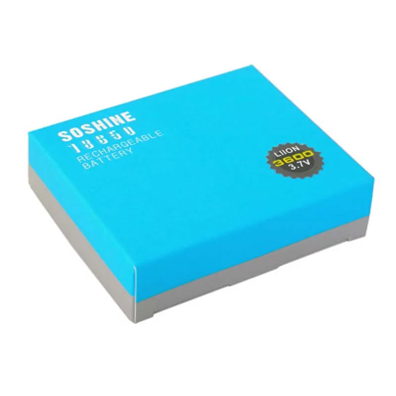 Soshine 18650P 18650 3 7 V 3600mAh литий ионная аккумуляторная батарея с защитой (2