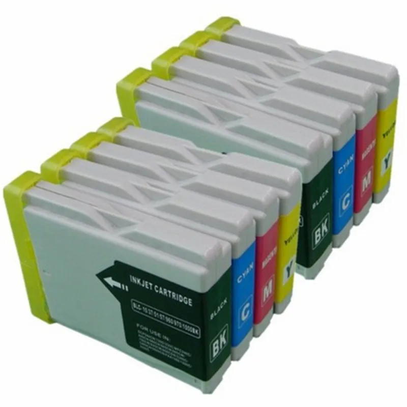 Комплект из 2 чернильных картриджей LC10 LC37 LC51 LC57 LC960 LC970 LC1000 для Brother DCP 130C 135C MFC 235C 750CN