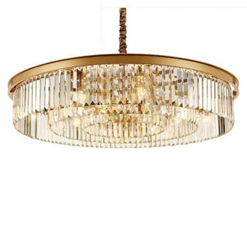 Хрустальная люстра лампа для гостиной европейская круглая креативная спальни