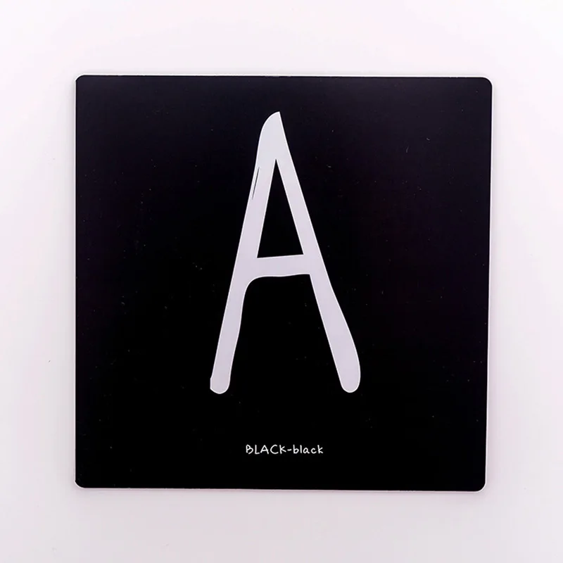 Креативный модный простой белый черный коврик для мыши из ПВХ с буквенным