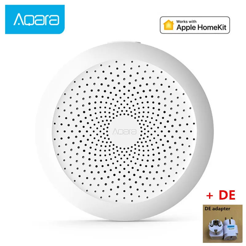 Add DE Plug Xiao mi jia настенный выключатель, mi шлюз с RGB светодиодный ночник умная работа с для Apple Homekit и aqara Smart App - Цвет: Add DE Plug