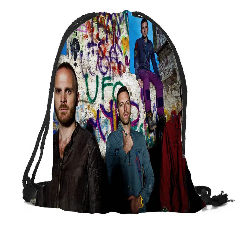 Индивидуальная сумка Coldplay на шнурке шелковая мягкая большая непрозрачность
