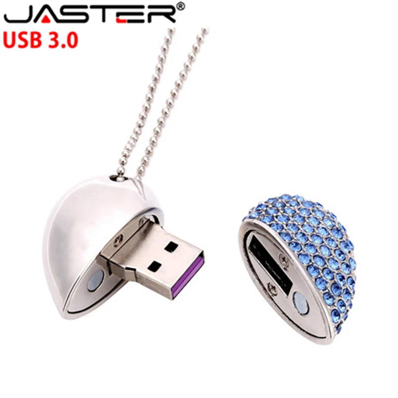 Металлический Цепочки и ожерелья флеш накопитель USB 3 0 4GB/8GB/16GB/32GB/64GB 128GB любящее