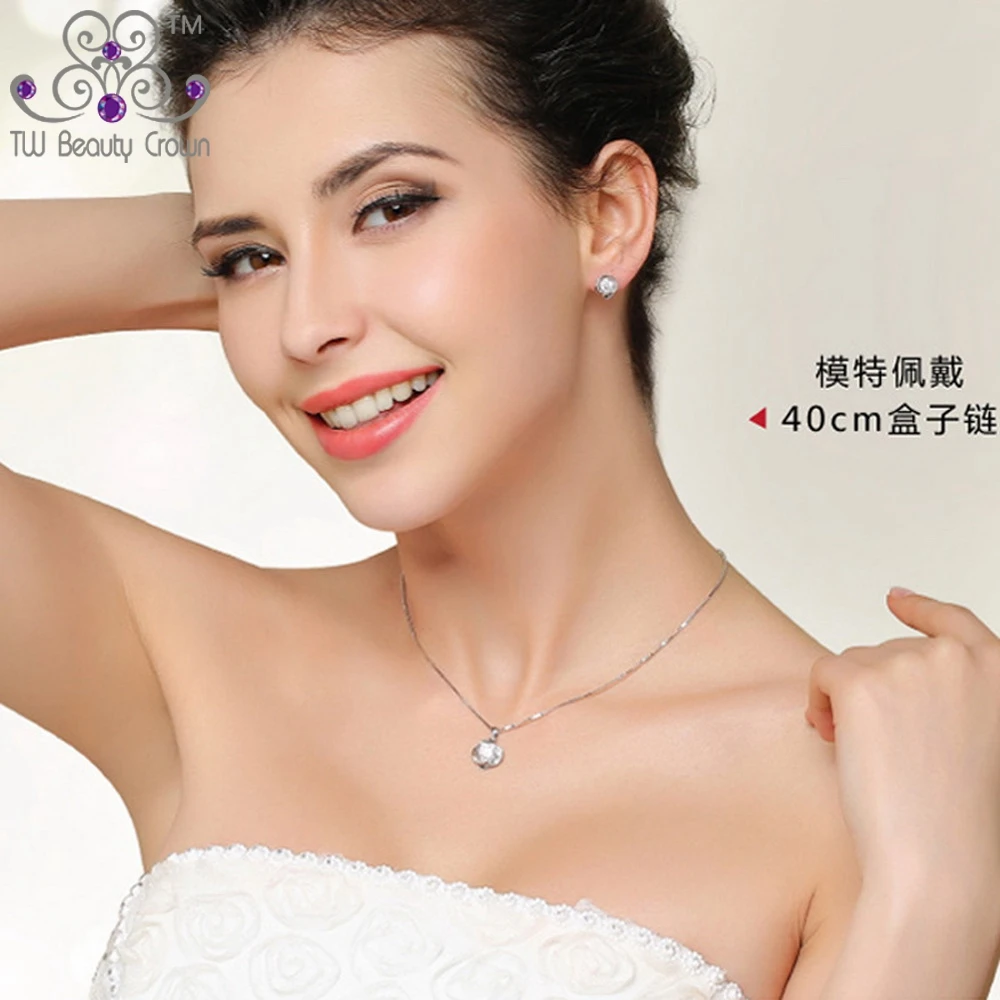 Женское ожерелье из серебра 2017 пробы с подвеской в виде цветка розы | Украшения и