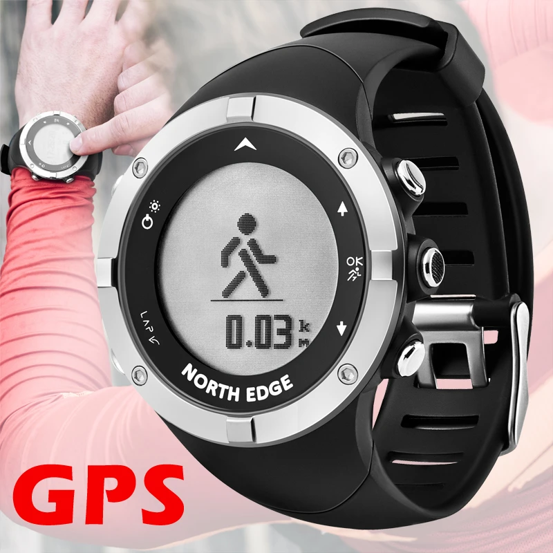 Gps часы цифровые сердечного ритма мужские наручные умные водонепроницаемые