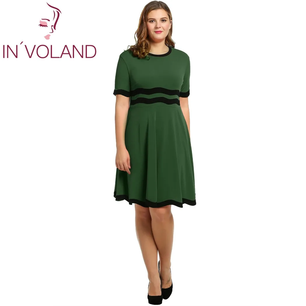 Женское Повседневное платье IN'VOLAND вечерние лоскутные платья пуловеры больших