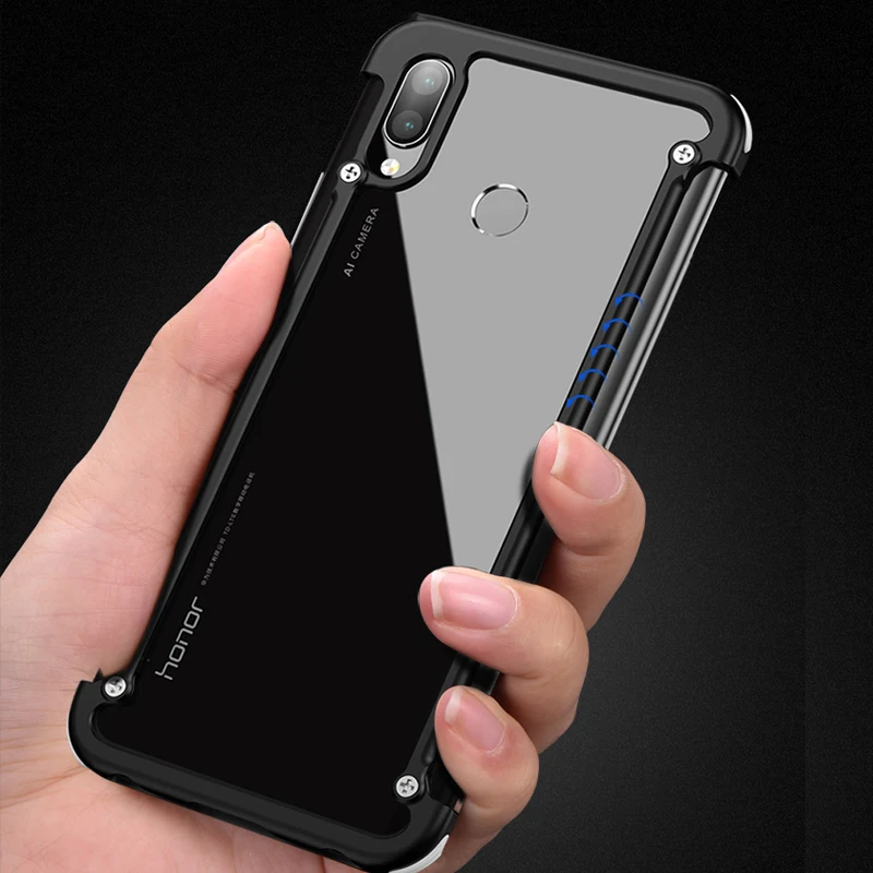 Oatsbasf Алюминиевый металлический бампер чехол для huawei Honor Play модная Роскошная подушка безопасности Защита от падения Чехол Honor Play бампер
