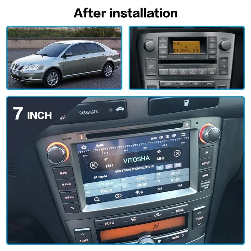 Автомагнитола на Android 8 1 с GPS для Toyota Avensis 2002 2003 2004 2005 2006 2007 2008 DVD плеер навигацией