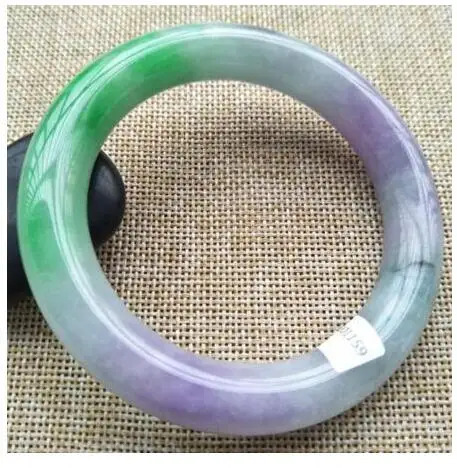 Сертифицированный натуральный зеленый Jadeite браслет нефритовый 58 мм 60 (сертификат
