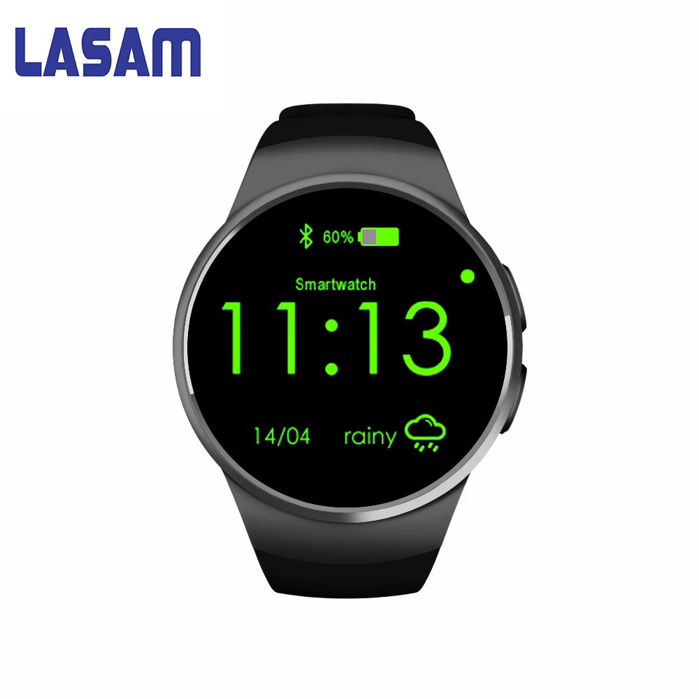 Kw18 Smart Watch ES SIM mtk2502c 1.3 дюймов SmartWatch серебряный/золотой/черный с пульсометр