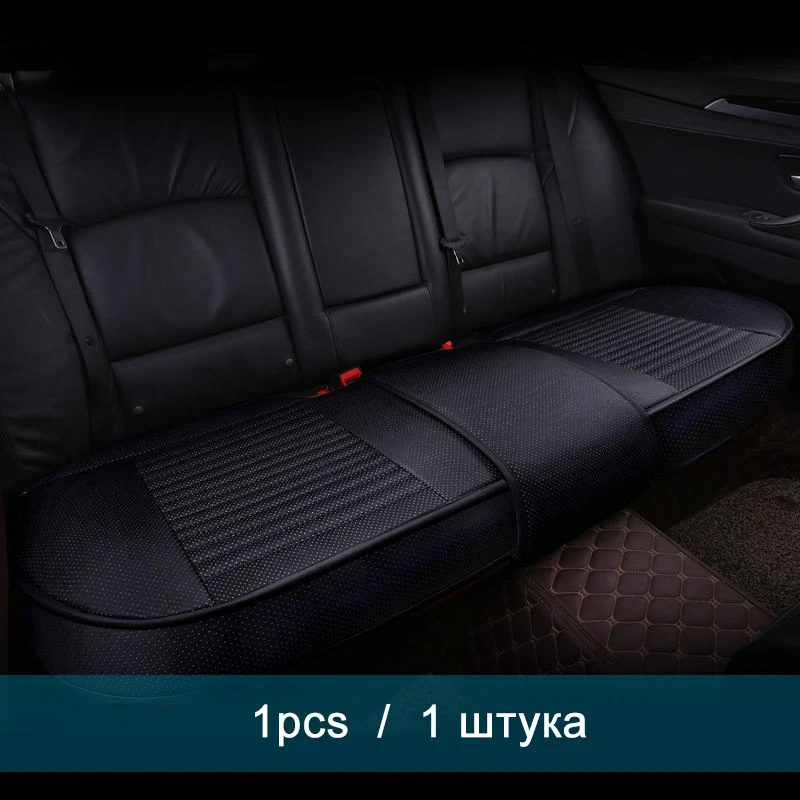Ультра-роскошная защита сиденья автомобиля из искусственной кожи для Volvo C30 S40 S60L V40 V60 XC40 XC60 XC90 SUV Series - Название цвета: 1pcs back black