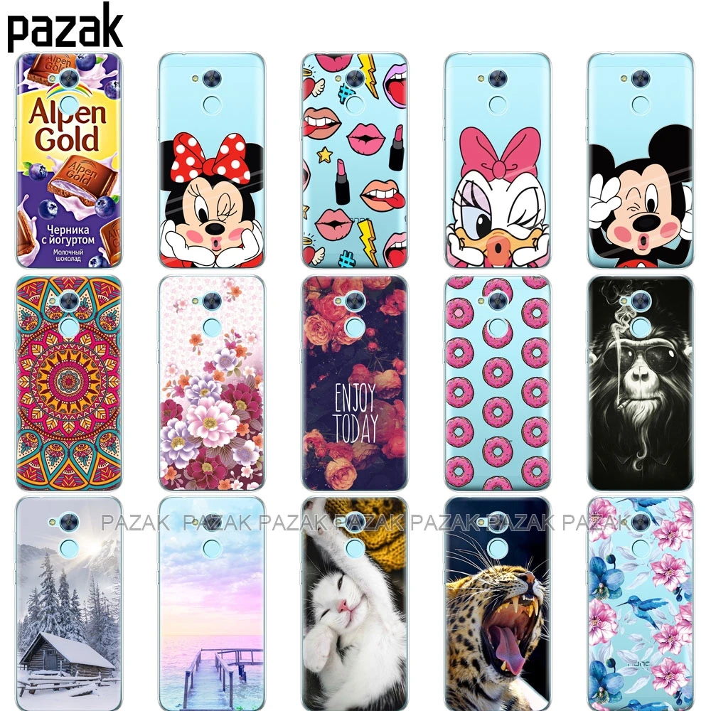 Для Huawei Honor 6A, чехол, DLI-TL20, Funda, силиконовый чехол, 5,0 дюймов, Honor 6A, защитный чехол, Honor6A, чехол, бампер, кошка