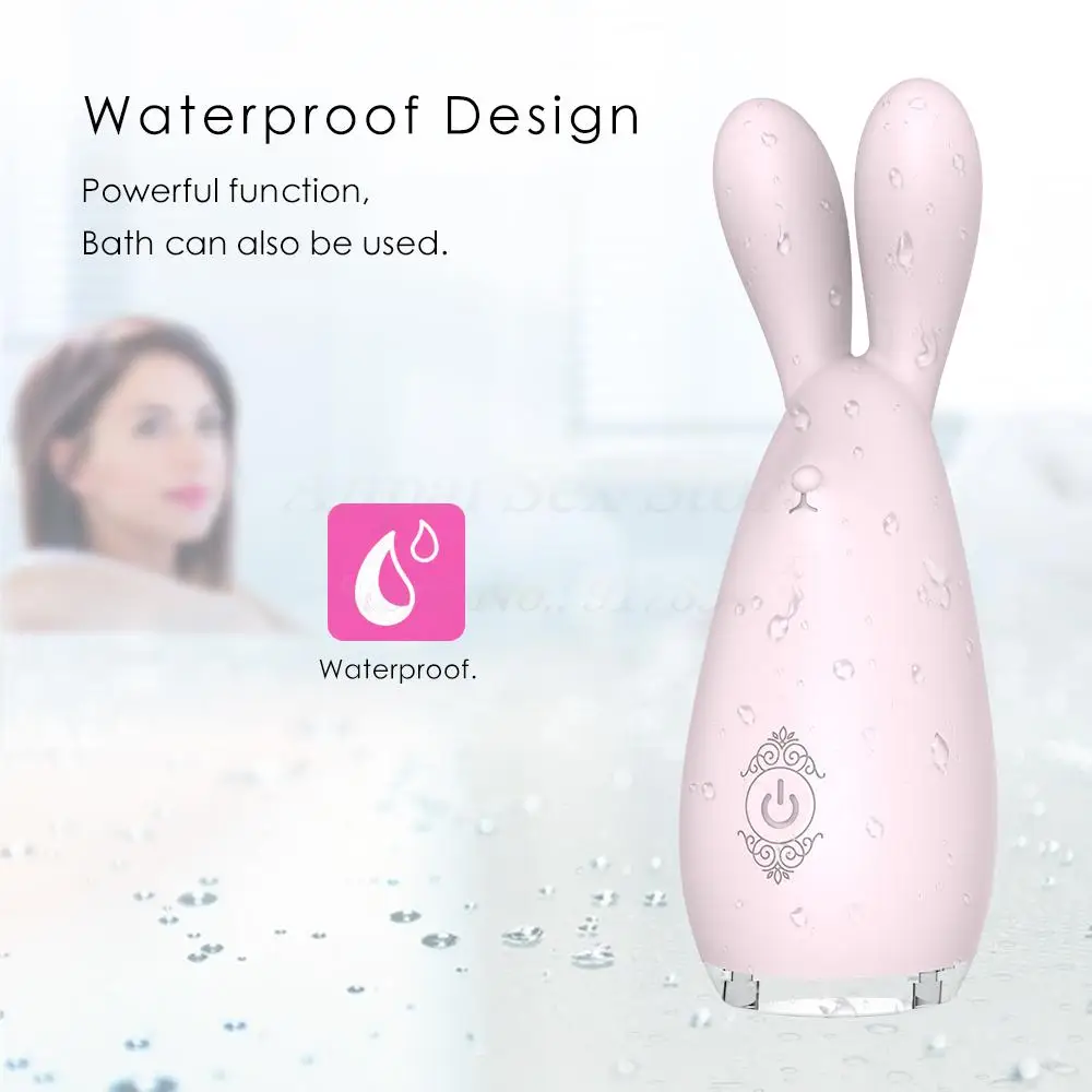 New 9 Speeds Rabbit Vibrator USB Charged LED Light Showed For Women Daul Motor Clitoral Nipple Clamps Sex Toys. | Красота и здоровье