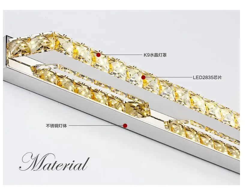 Бесплатная доставка светодиодный настенный светильник для ванной комнаты K9