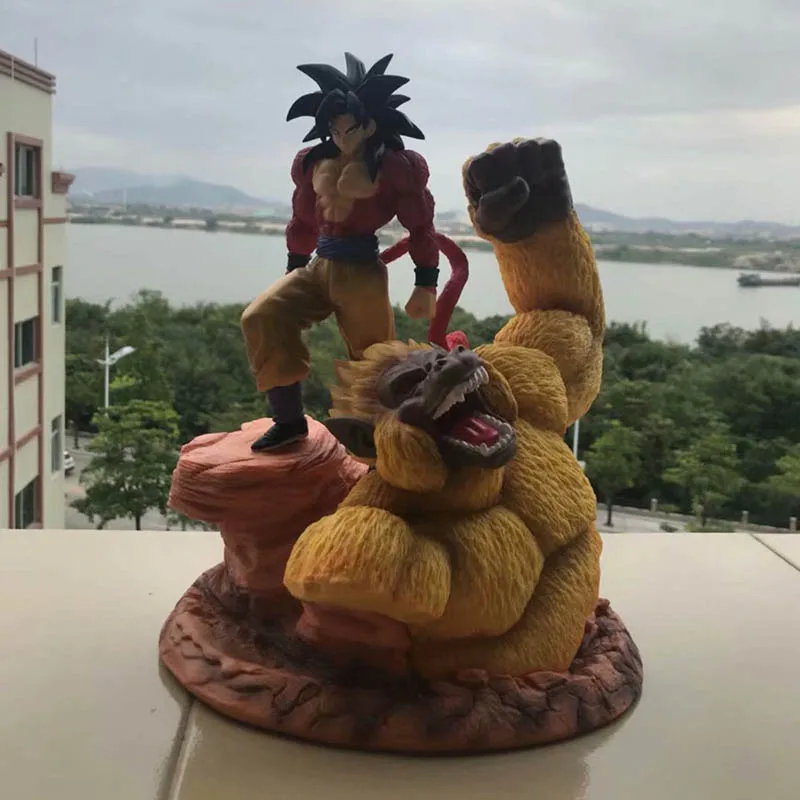Dragon Ball Супер Saiyan 4 Сон Гоку фигурка 1/6 масштаб окрашенная фигурка Золотая большая обезьяна Гоку ПВХ Фигурки Brinquedos аниме