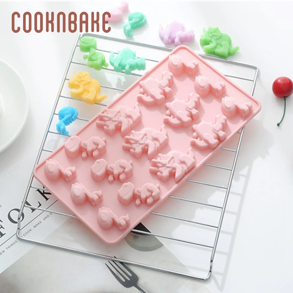 COOKNBAKE силиконовая форма для шоколада, конфет, динозавра, печенья, торта, кондитерских изделий, инструмент для выпечки, ледяной куб, желе, форма для украшения торта, форма