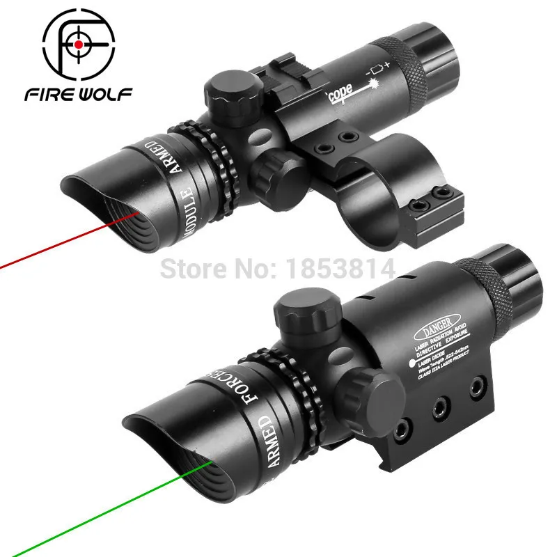 Firewolf Shockproof Tactical Green Dot Sight Scope 5mw Laser Pointer Emitter For Rifle Gun Logitech R400 Lazer