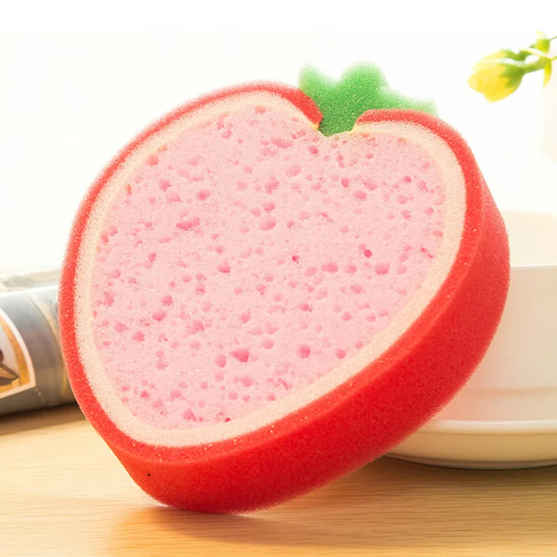 Кухня Губкой Для Очистки 4 Шт. Фрукты дизайн Милые Полотенца Мода Ткань Толщиной