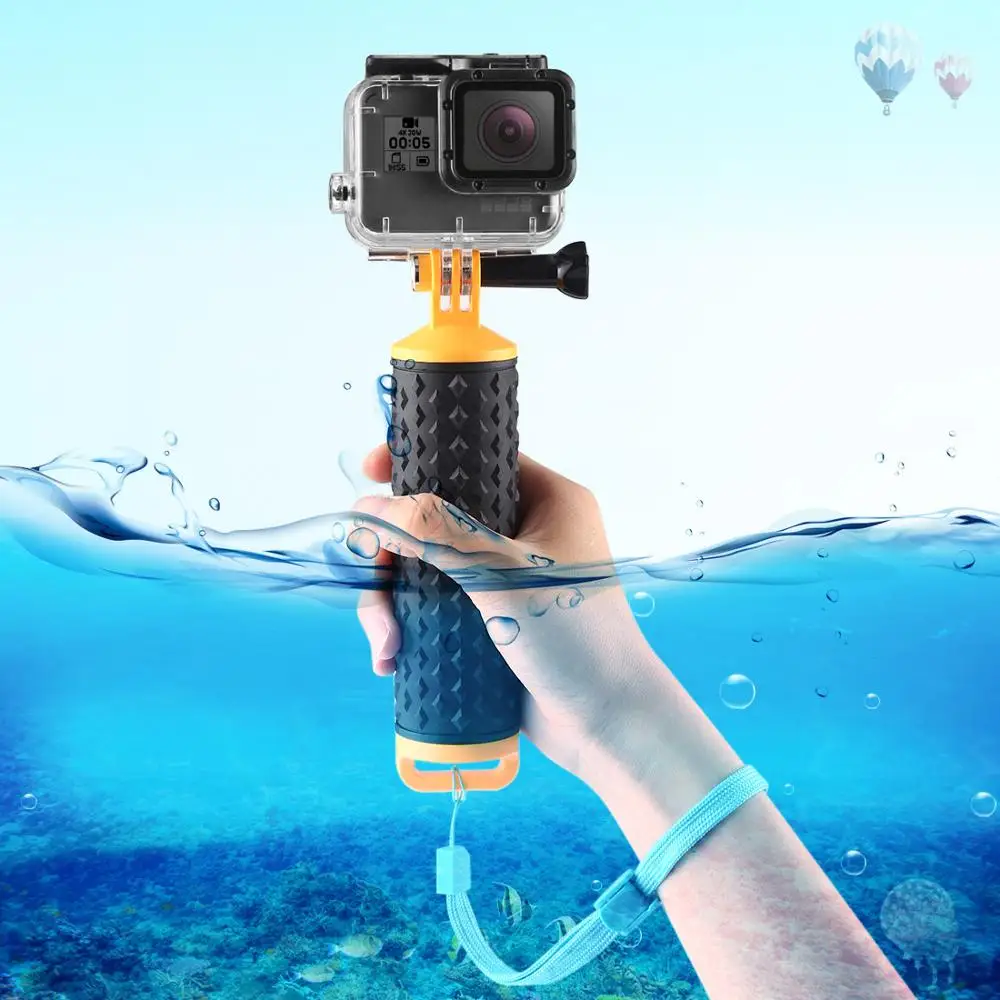 

New Surfing Diving Waterproof Mini Handheld Floaty Selfie Stick Buoyancy Monopod for GoPro Hero7 6 5 4 3 SJcam Yi Action Cameras