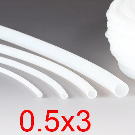 0 5 мм ID 3 OD 5x3 PTFE трубки TFE ETFE шланг белый 3D принтер F4 коррозионная стойкость