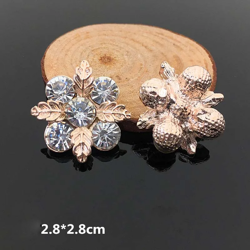 

Free Shipping Wholesale 28mm 30pcs/lot Rhinestone Flatback Button For Hair Flower Wedding Invitation HAZH028