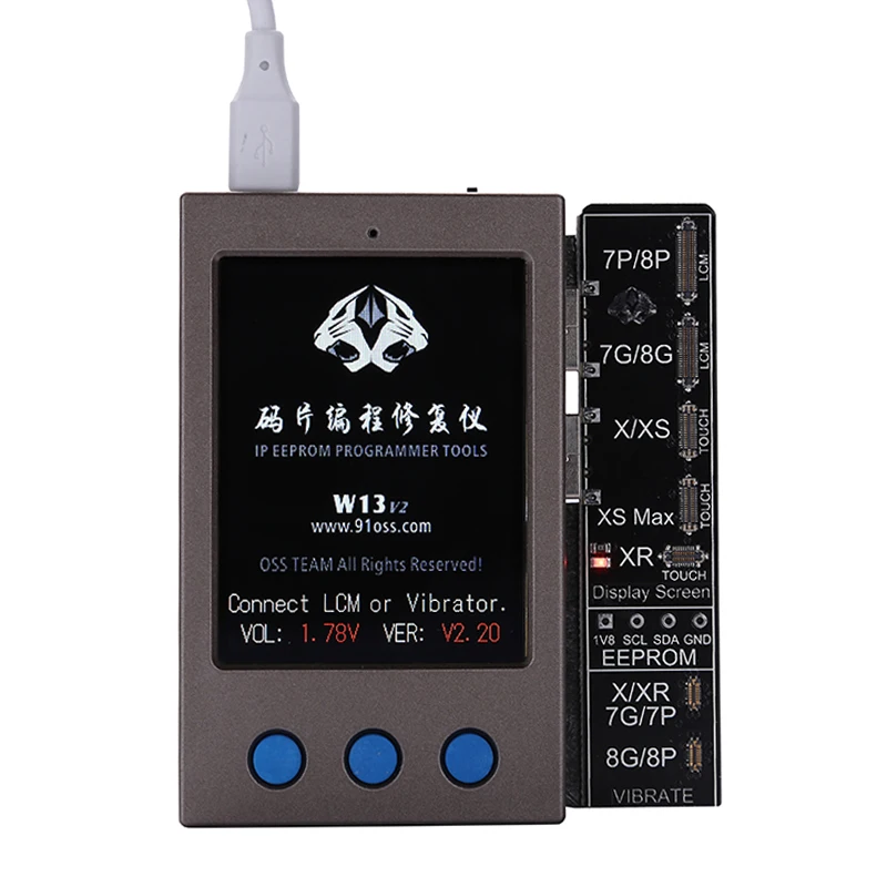 ЖК-дисплей Экран EEPROM программист Фоточувствительный данные чтения и записи для iPhone XR/XS MAX/X/8/8 P вибрировать код чтения и записи программист